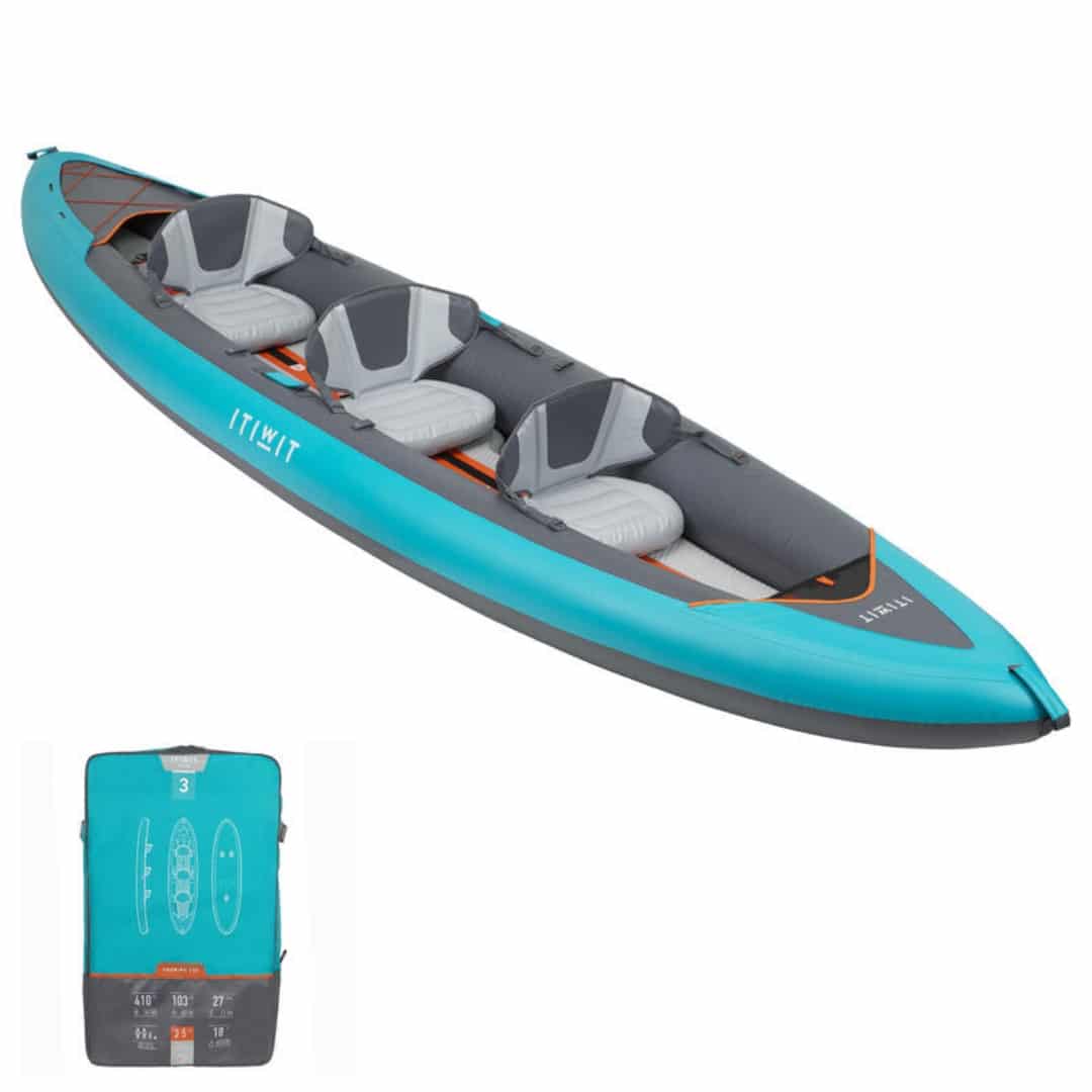 Canoë Kayak gonflable 2/3 places de randonnée Fond Haute Pression - X100+ 1 Canoë Kayak gonflable 2/3 places de randonnée Fond Haute Pression - X100+