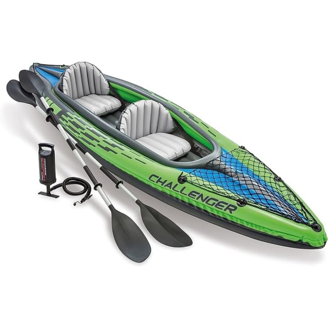 Intex Challenger K2 Bateau Gonflable – Kayak Gonflable – 351 X 76 X 38 Cm – 3 Pièces 1 Intex Challenger K2 Bateau Gonflable – Kayak Gonflable – 351 X 76 X 38 Cm – 3 Pièces